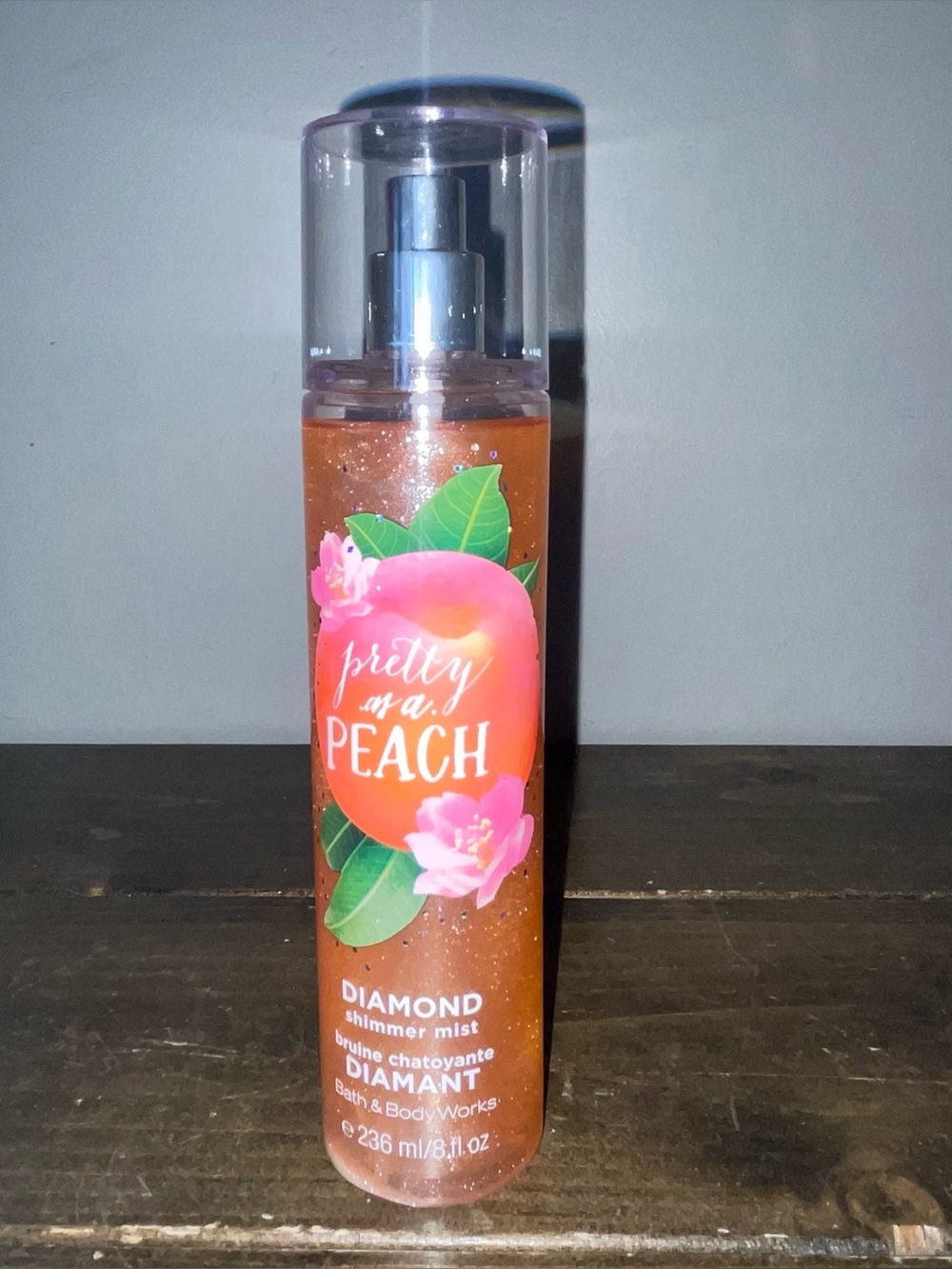Bath & Body Works DISCONTINUED ‘Pretty As A Peach' Diamond Shimmer Mist 8oz